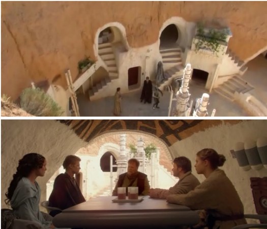 Matmata scene film starwars attaque des clones